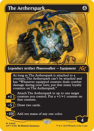 The Aetherspark (First-Place Foil) card art
