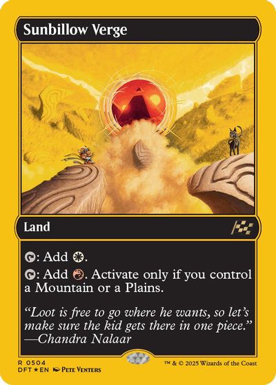 Sunbillow Verge (First-Place Foil) card art