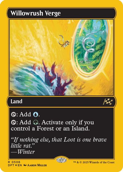 Willowrush Verge (First-Place Foil) card art