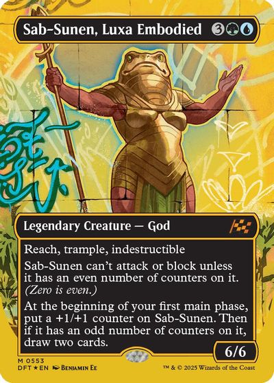 Sab-Sunen, Luxa Embodied (Borderless) (First-Place Foil) card art
