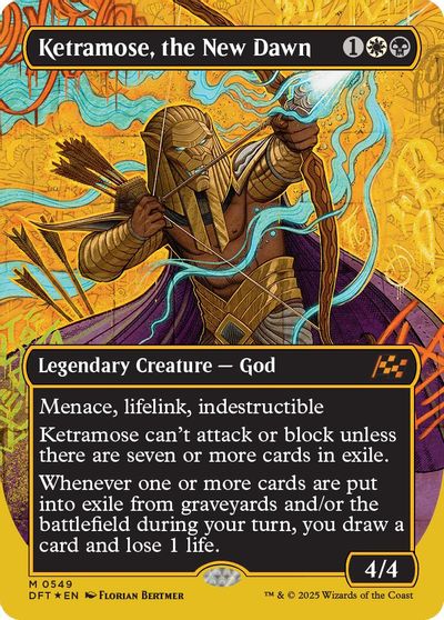 Ketramose, the New Dawn (Borderless) (First-Place Foil) card art