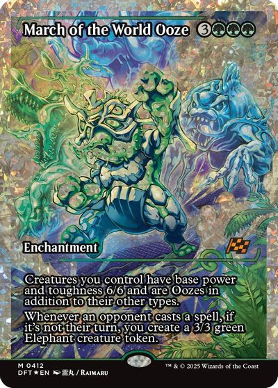 March of the World Ooze (Showcase) (Fracture Foil) card art
