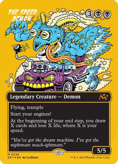 The Speed Demon (Borderless) (First-Place Foil) card art