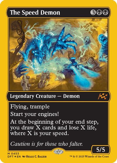 The Speed Demon (First-Place Foil) card art