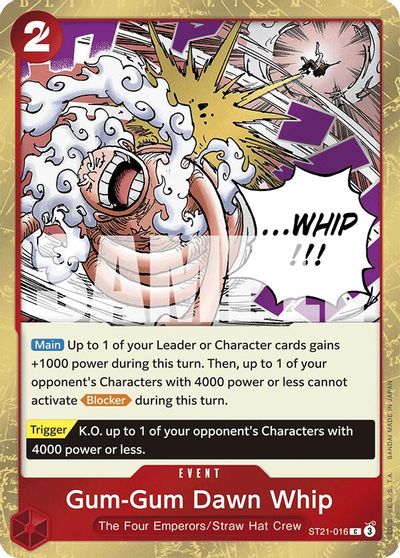 Gum-Gum Dawn Whip card art