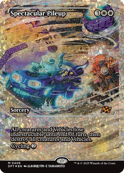 Spectacular Pileup (Showcase) (Fracture Foil) card art