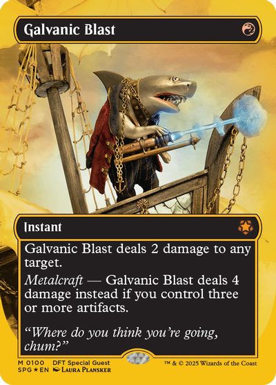 Galvanic Blast (Borderless) (First-Place Foil) card art