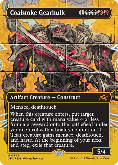 Coalstoke Gearhulk (Borderless) (First-Place Foil) card art