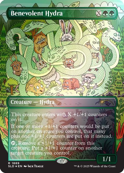 Benevolent Hydra (Rainbow Foil) card art