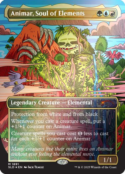 Animar, Soul of Elements (Rainbow Foil) card art