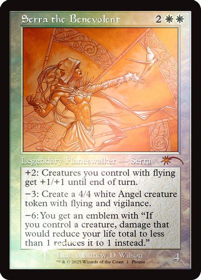 Serra the Benevolent (Retro Frame) card art