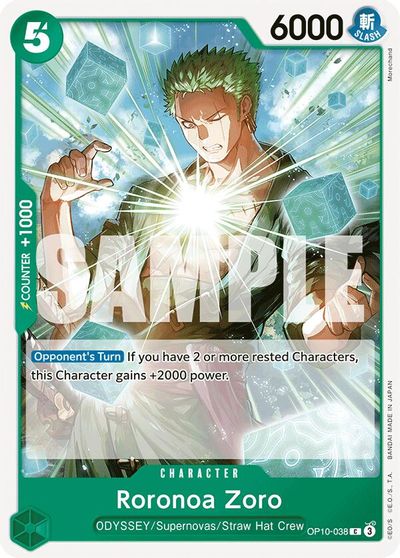 Roronoa Zoro (038) card art