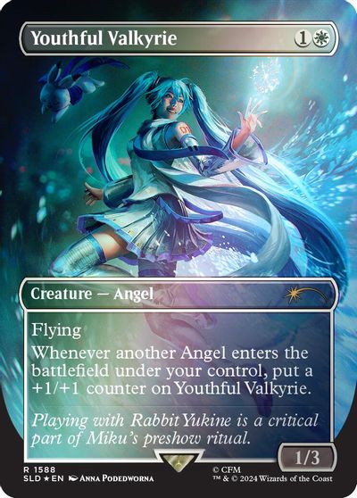 Youthful Valkyrie (Rainbow Foil) card art