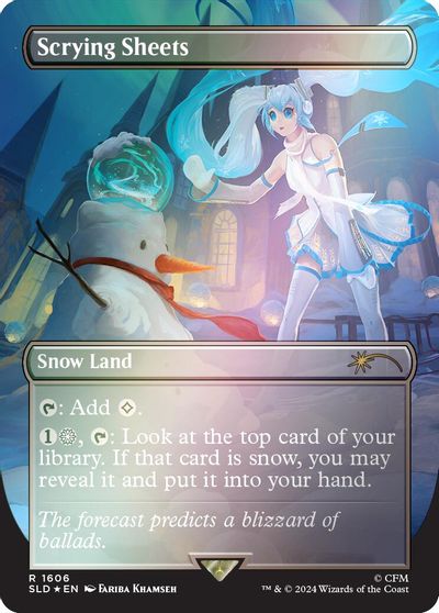Scrying Sheets (Rainbow Foil) card art