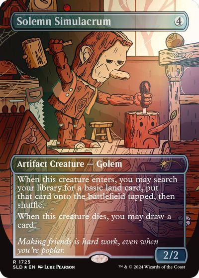 Solemn Simulacrum (1725) (Rainbow Foil) card art