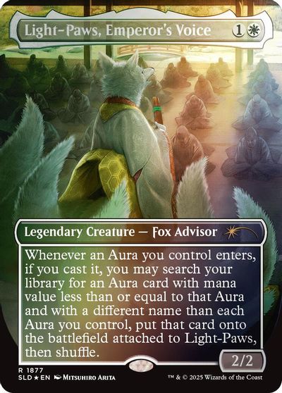 Light-Paws, Emperor's Voice (Rainbow Foil) card art