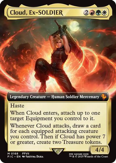 Cloud, Ex-SOLDIER (Extended Art) card art