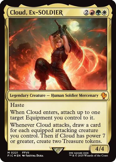 Cloud, Ex-SOLDIER (Surge Foil) card art