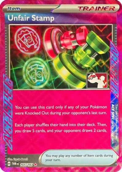 Unfair Stamp - 165/167 card art