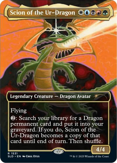 Scion of the Ur-Dragon (Rainbow Foil) card art