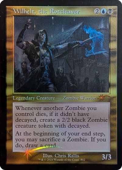 Wilhelt, the Rotcleaver (Retro Frame) card art