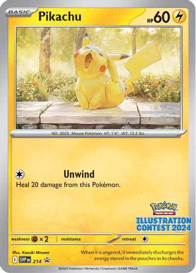 Pikachu - 214 (Illustration Contest 2024) card art