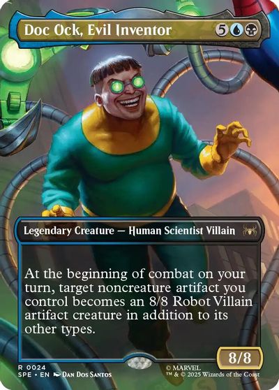 Doc Ock, Evil Inventor (Borderless) card art