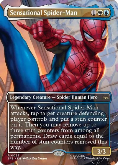 Sensational Spider-Man (Borderless) card art