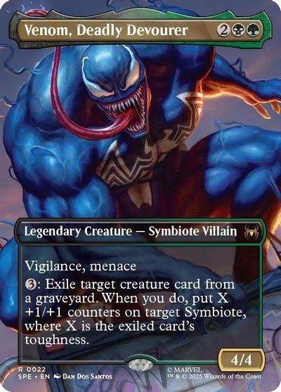 Venom, Deadly Devourer (Borderless) card art