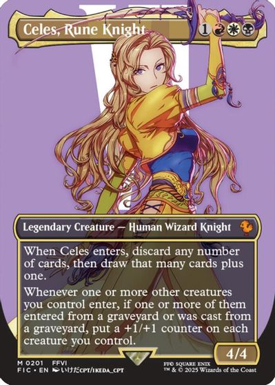 Celes, Rune Knight (Borderless) card art