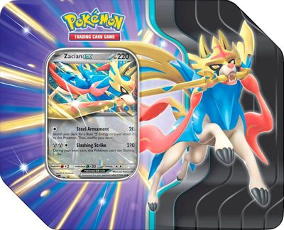 Slashing Legends Tin [Zacian ex] card art