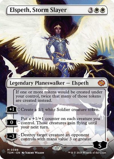 Elspeth, Storm Slayer (Borderless) card art