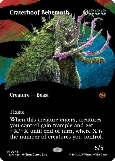 Craterhoof Behemoth (Borderless) card art