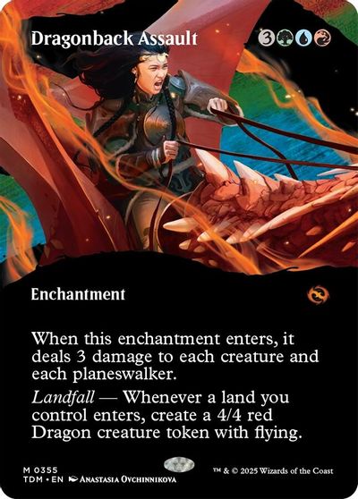 Dragonback Assault (Borderless) card art