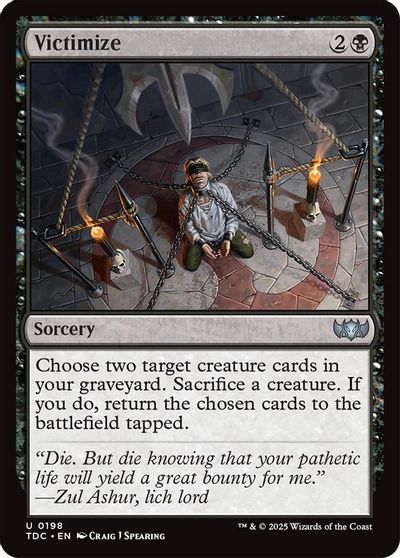 Victimize card art