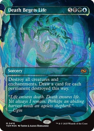 Death Begets Life (Showcase) (Halo Foil) card art