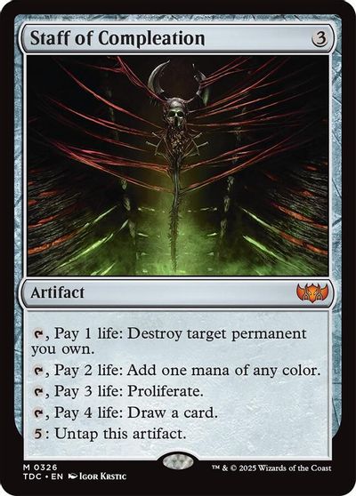 Staff of Compleation card art