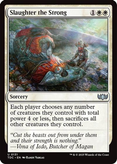Slaughter the Strong card art