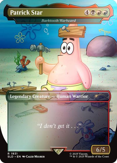 Patrick Star - Barktooth Warbeard (Rainbow Foil) card art