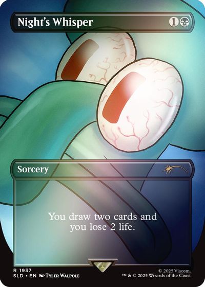 Night's Whisper (Rainbow Foil) card art