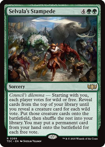 Selvala's Stampede card art