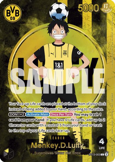 Monkey.D.Luffy (BVB x One Piece Campaign) card art