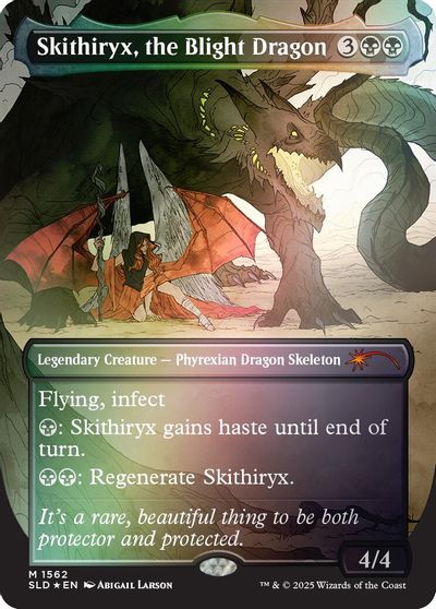 Skithiryx, the Blight Dragon (Rainbow Foil) card art