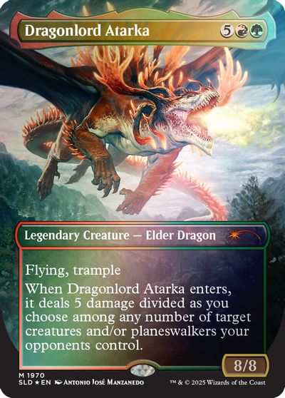 Dragonlord Atarka (Rainbow Foil) card art