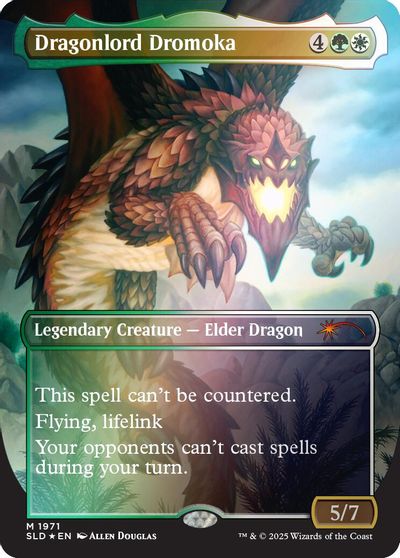 Dragonlord Dromoka (Rainbow Foil) card art