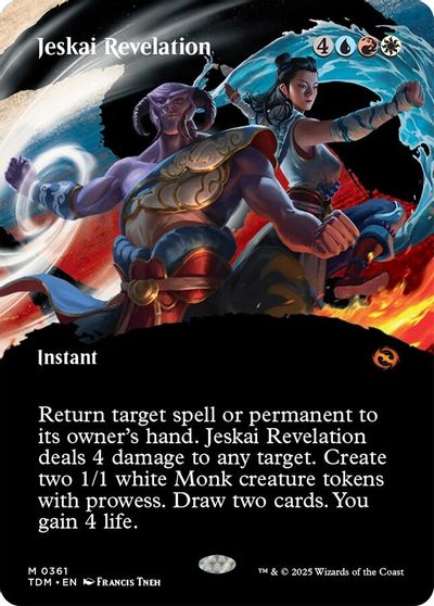 Jeskai Revelation (Borderless) card art
