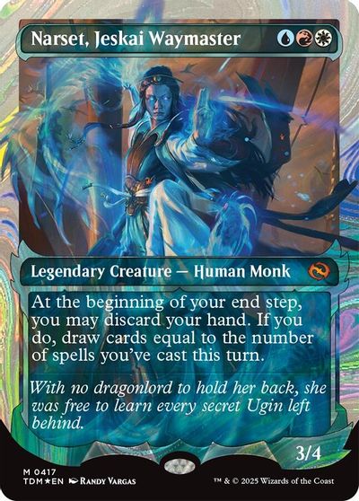Narset, Jeskai Waymaster (Showcase) (Halo Foil) card art