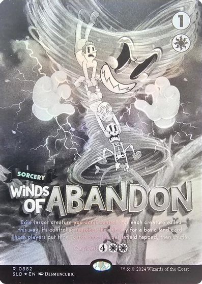 Winds of Abandon (Black & White Foil) card art