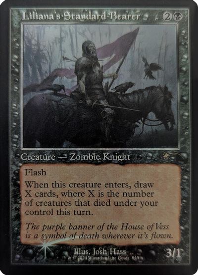 Liliana's Standard Bearer (Retro Frame) card art