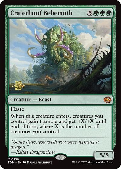 Craterhoof Behemoth card art